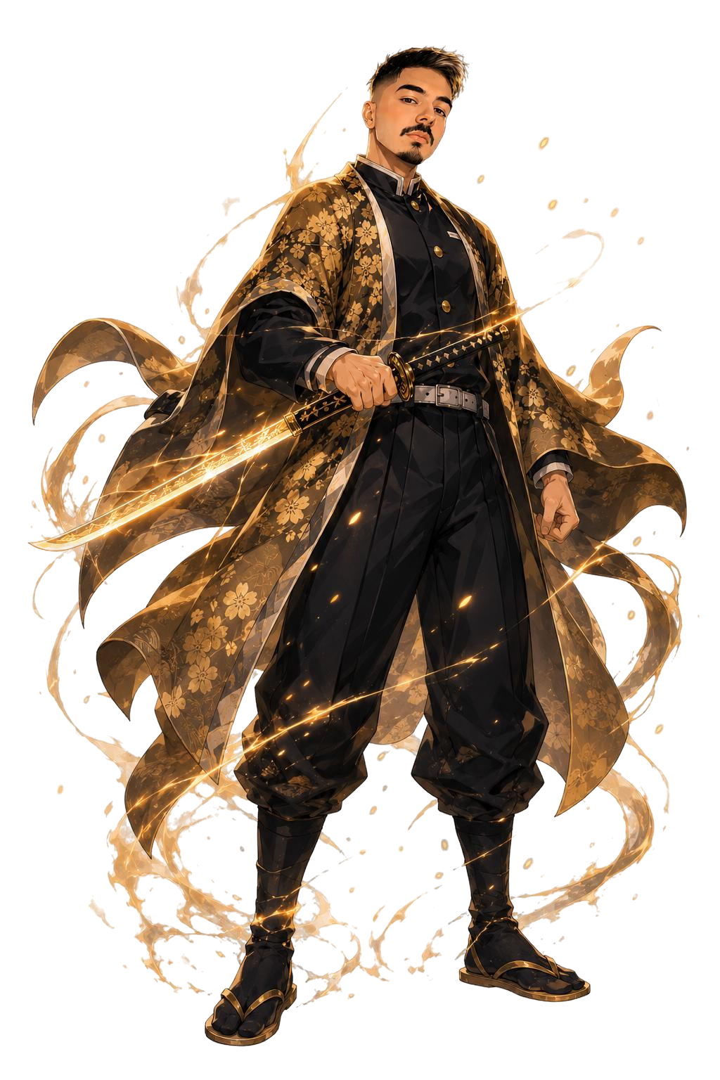 Jan Ali Hassan as a sand-themed game developer character