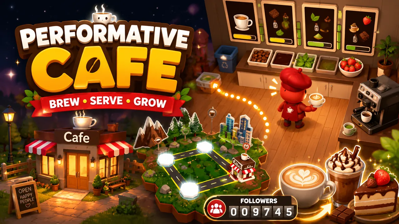 Performative Cafe gameplay